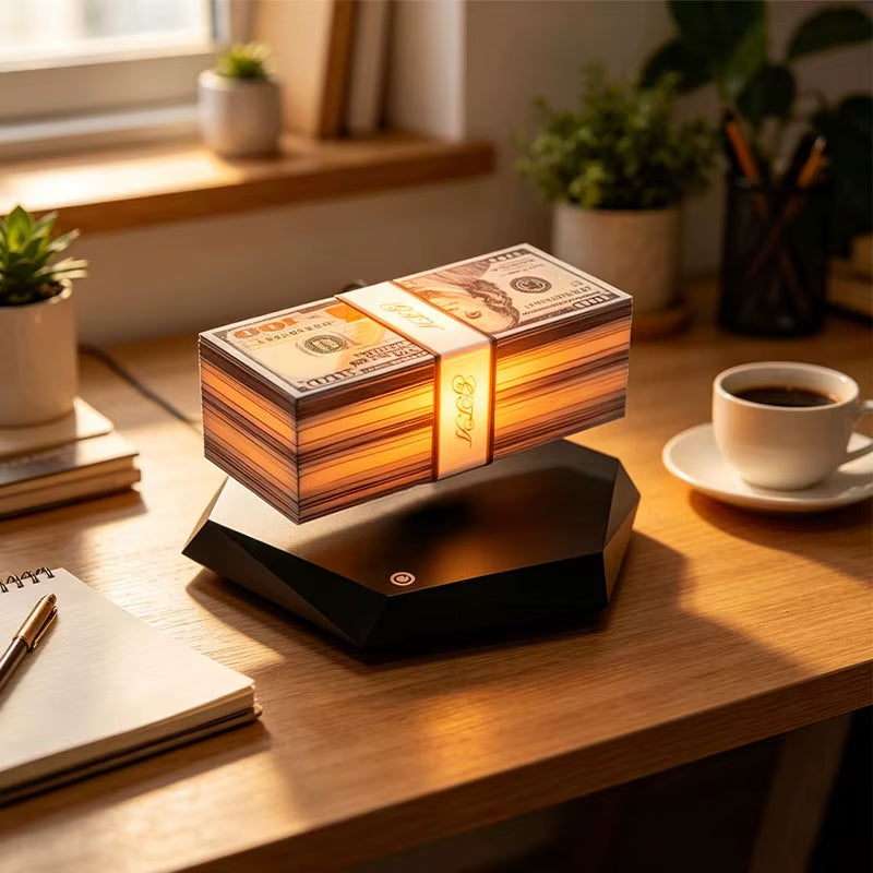 Modern Art Game Magnetic Levitation US Dollar Gangster Grand Theft Auto Vice City Magnetic Levitation Night Light Decoration