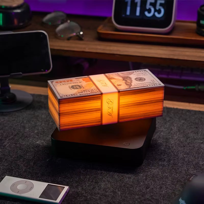 Modern Art Game Magnetic Levitation US Dollar Gangster Grand Theft Auto Vice City Magnetic Levitation Night Light Decoration